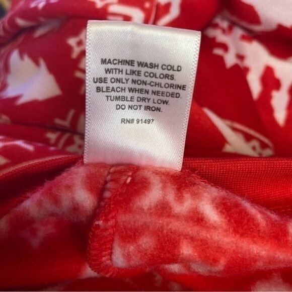 Dec 25th Men's Union Suit Christmas Pajamas Zip Up Beer Drinking Reindeer L - Picture 3 of 3